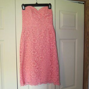 Coral Sleeveless Mini-Dress